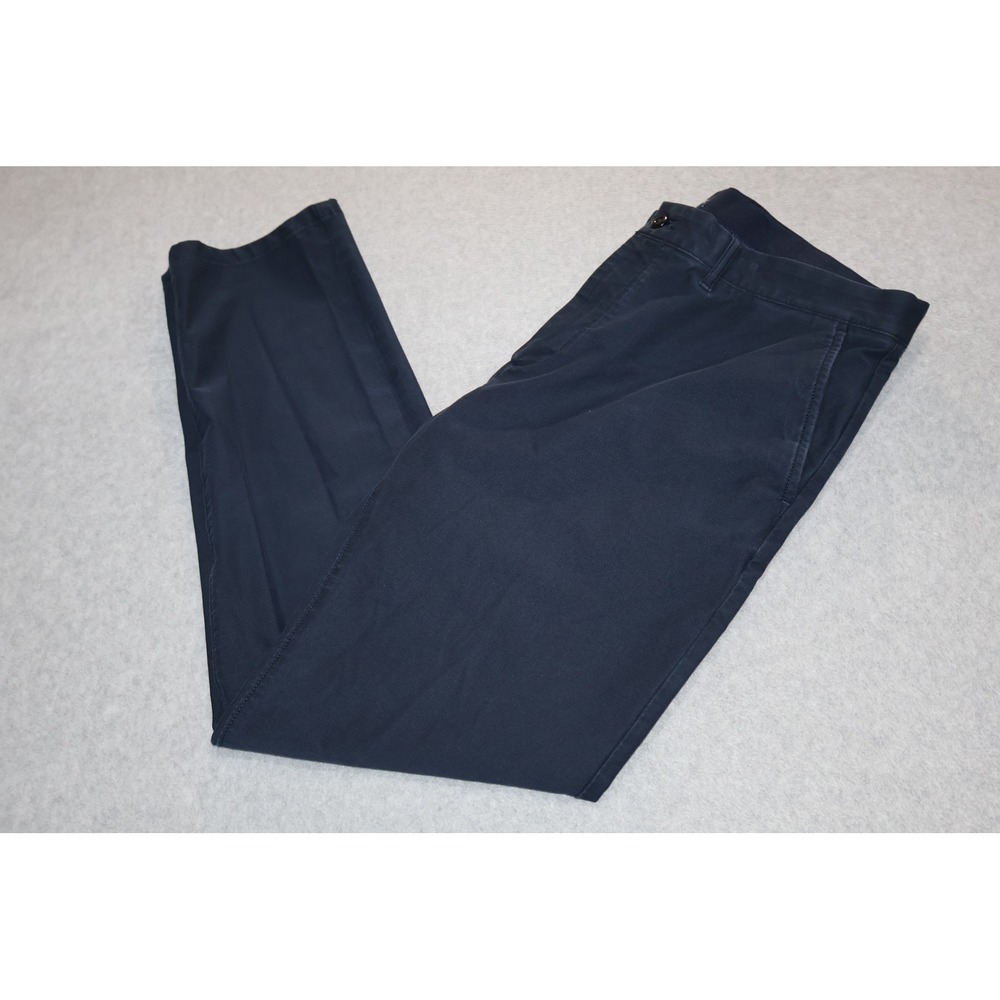 J.Crew Performance Pant 484 Slim Men 36x32 Navy Blue 4-Way Stretch Chino